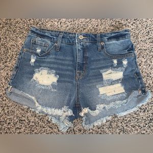 Light Distressed Shorts